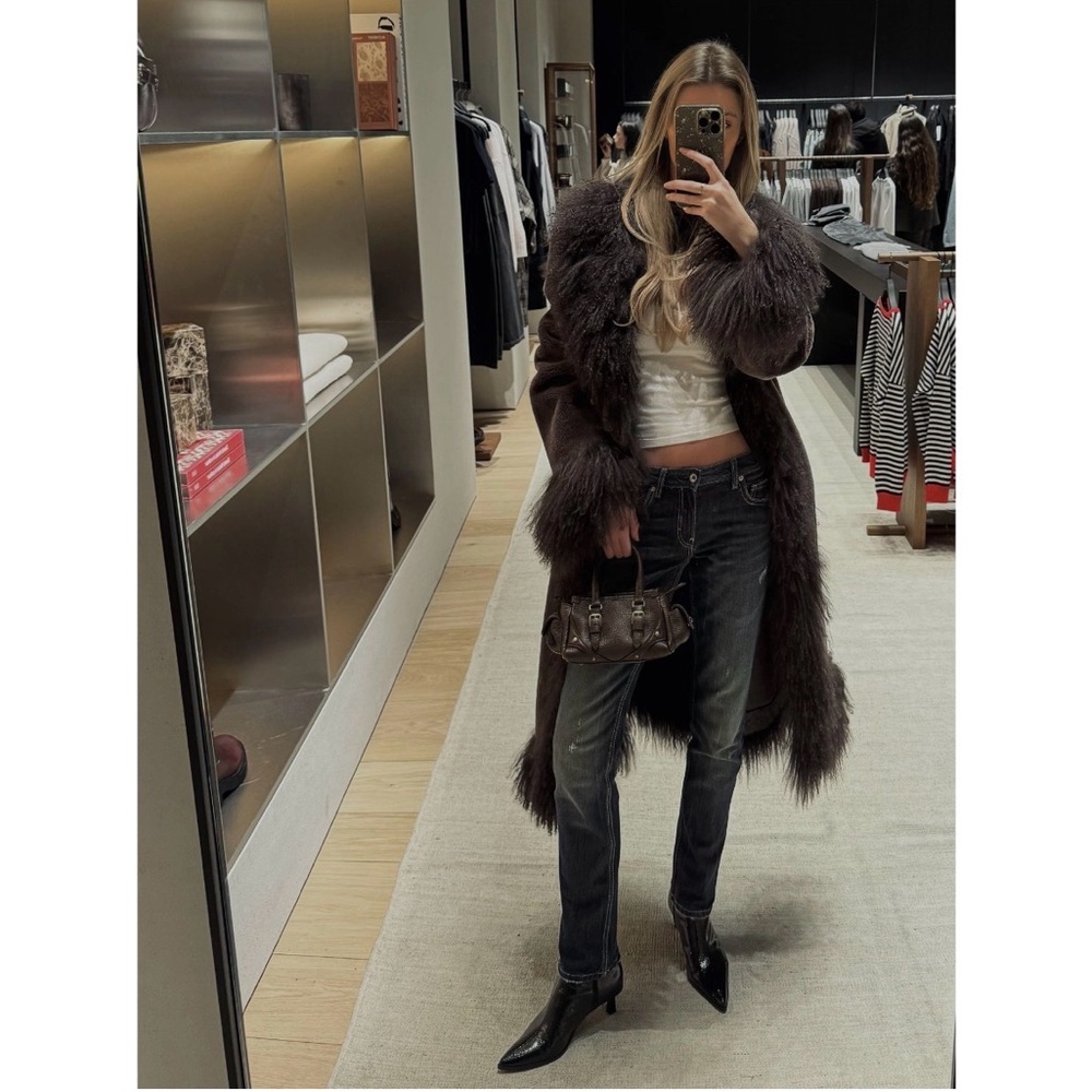 Charlotte Simone Limited Edition Donna Coat in Chocolate Brown - Picture 9 of 13